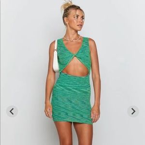 BEGINNING BOUTIQUE GREEN DRESS